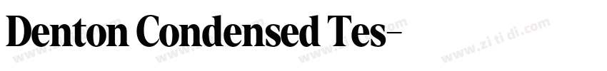 Denton Condensed Tes字体转换